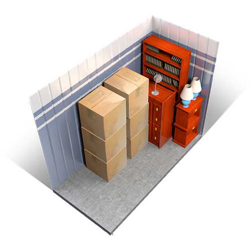 5x5 size guide for self storage units